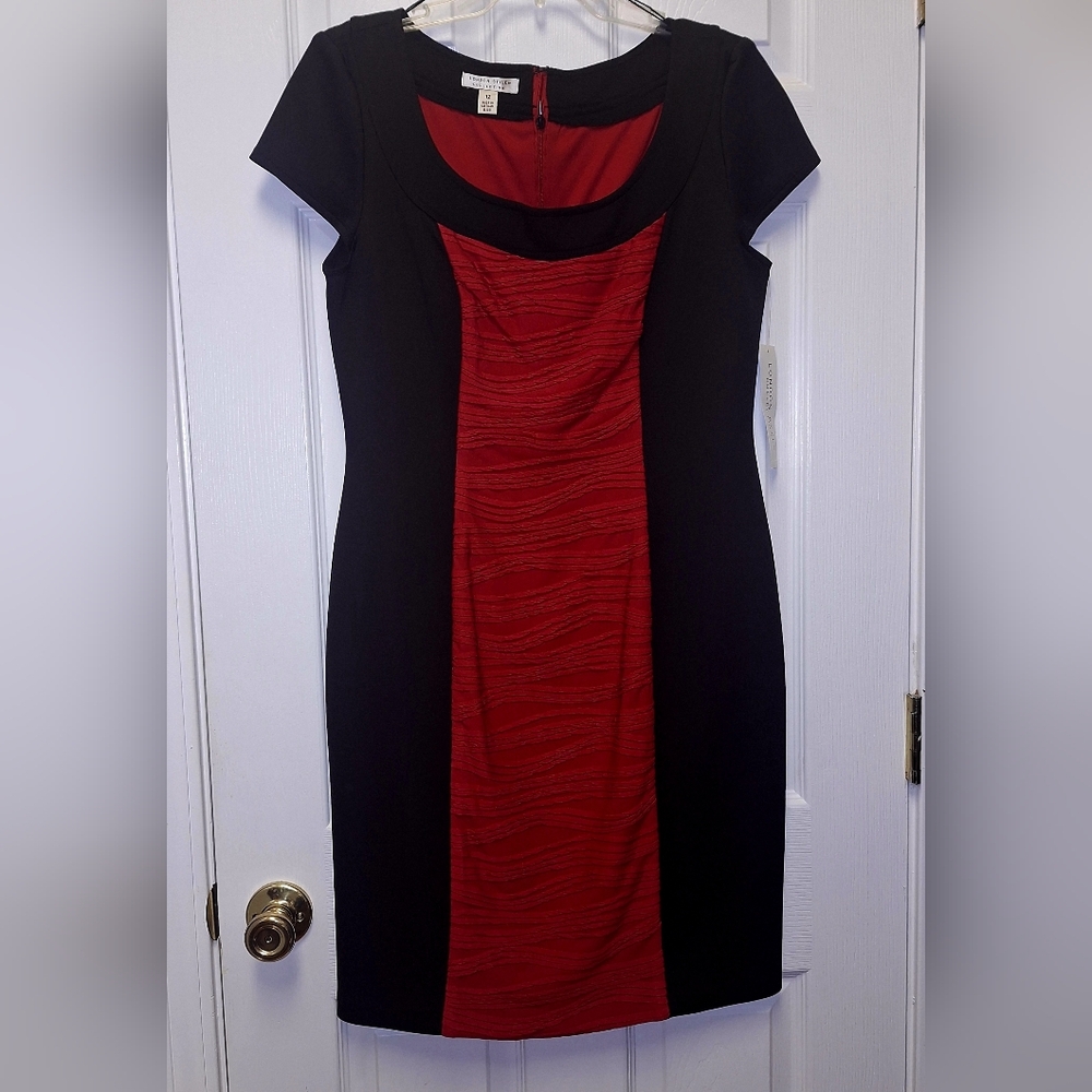 New London Style Collection Dress~Textured Sheath~Christmas~Work~Party~Size 12